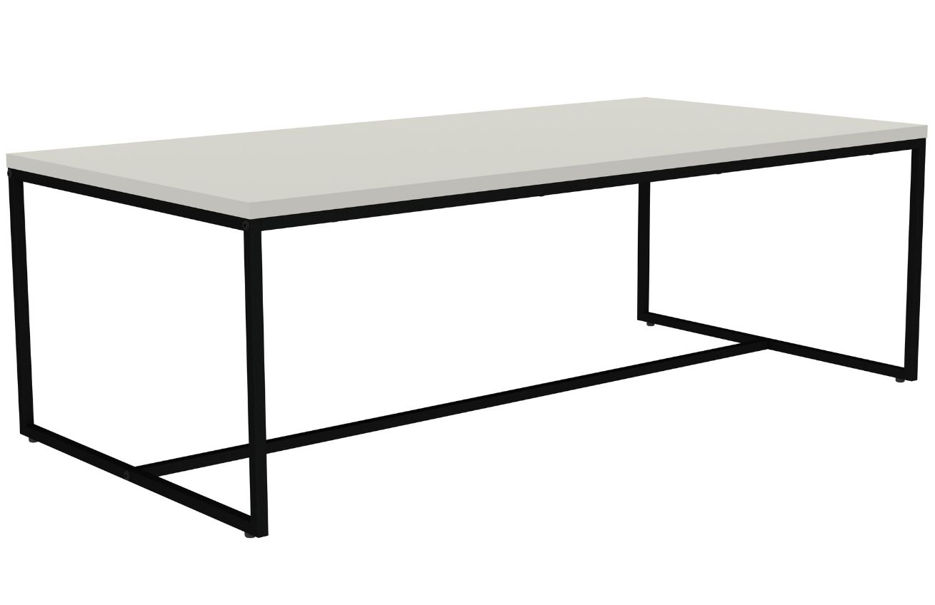 Matně bílý lakovaný konferenční stolek Tenzo Lipp 120 x 60 cm Tenzo