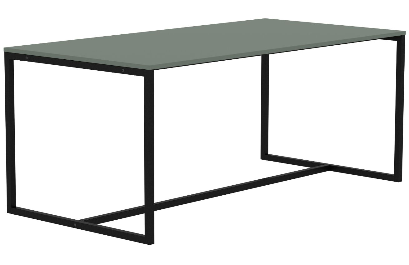 Matně zelený lakovaný jídelní stůl Tenzo Lipp 180 x 90 cm Tenzo
