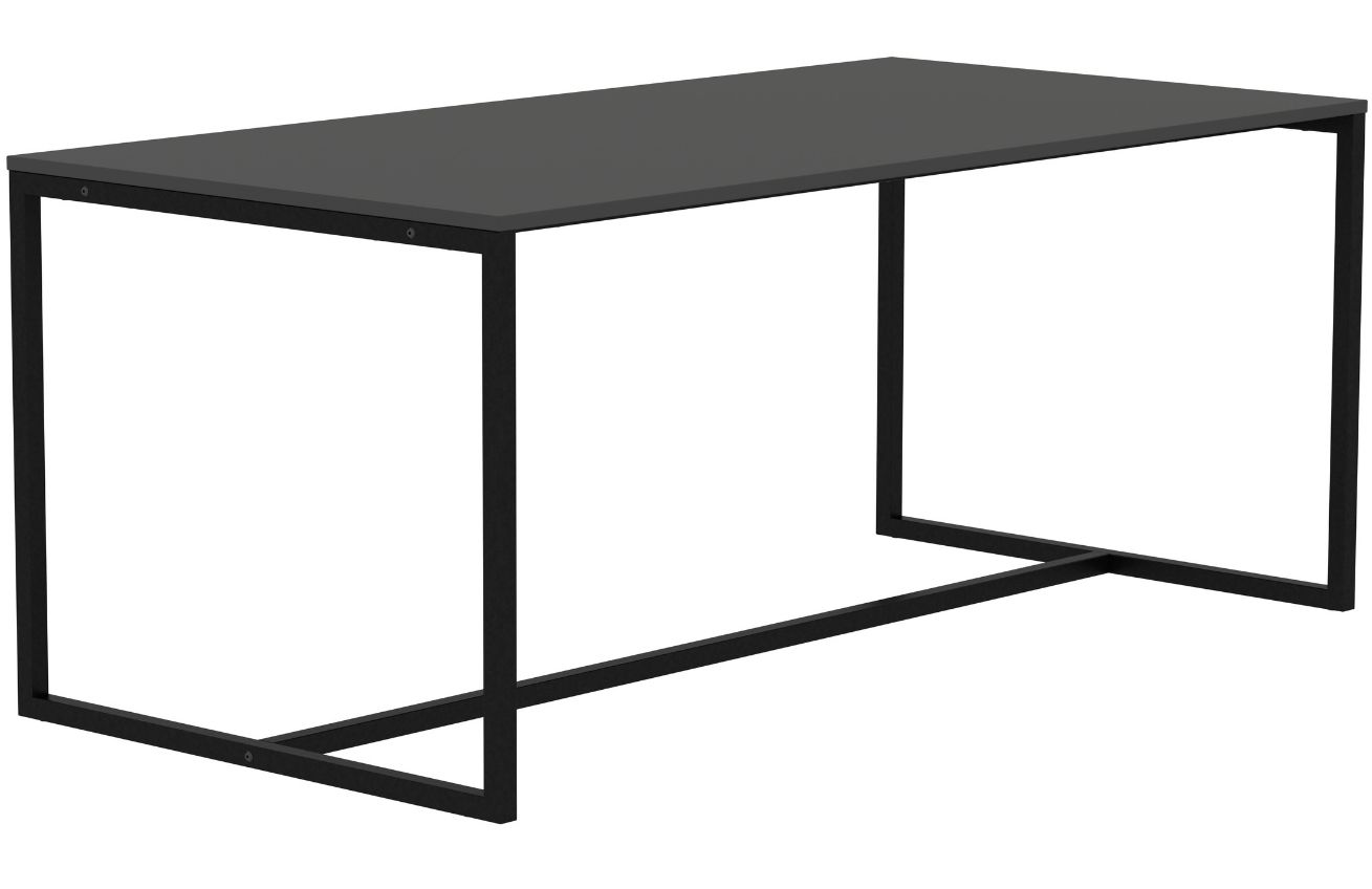 Matně černý lakovaný jídelní stůl Tenzo Lipp 180 x 90 cm Tenzo