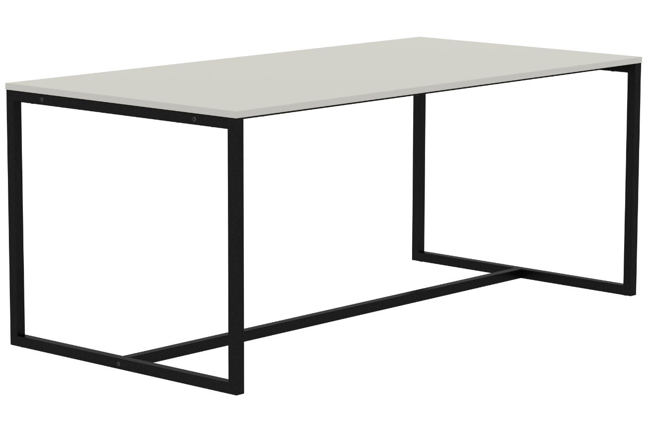 Matně bílý lakovaný jídelní stůl Tenzo Lipp 180 x 90 cm Tenzo