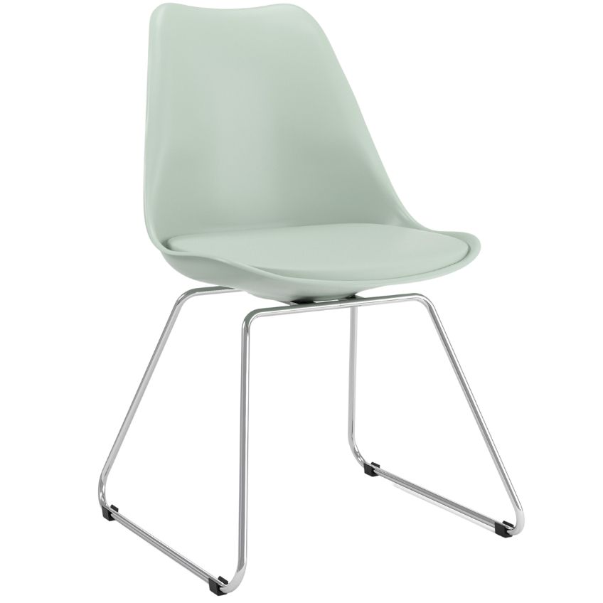 Mentolově zelená plastová jídelní židle Tenzo Liam Tenzo