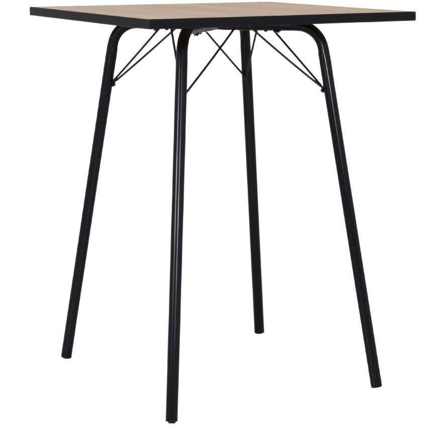 Dubový barový stůl Tenzo Flow 105 cm s kovovou podnoží Tenzo
