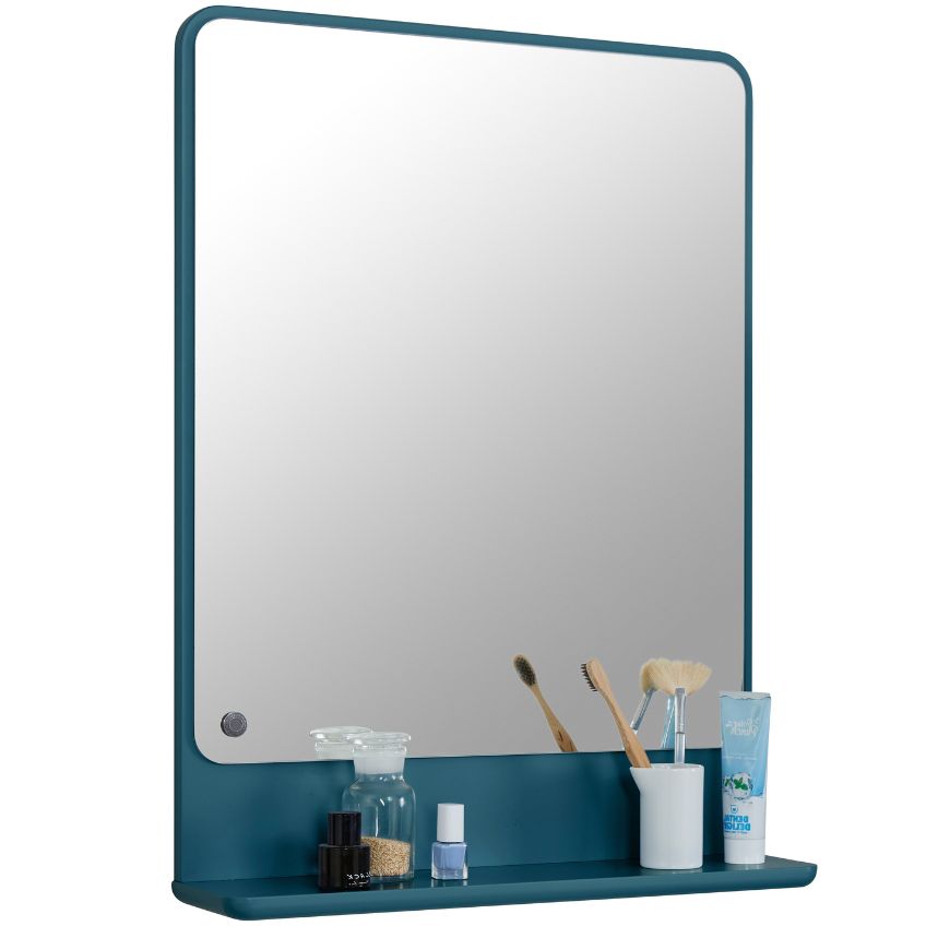 Tmavě modré lakované koupelnové zrcadlo Tom Tailor Color Bath 70 x 52 cm Tom Tailor