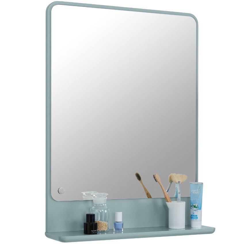 Světle zelené lakované koupelnové zrcadlo Tom Tailor Color Bath 70 x 52 cm Tom Tailor