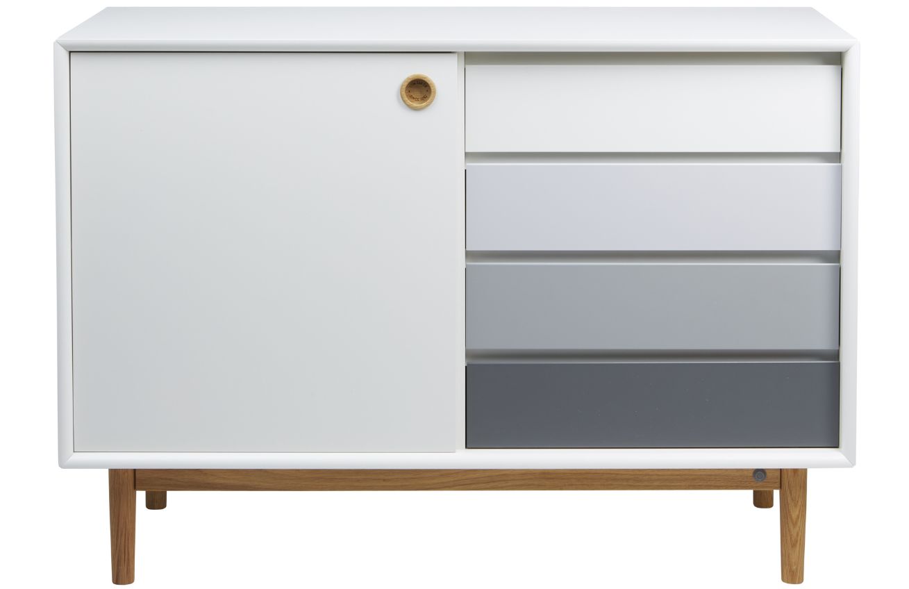 Bílá lakovaná komoda Tom Tailor Color Box 114 x 44 cm Tom Tailor