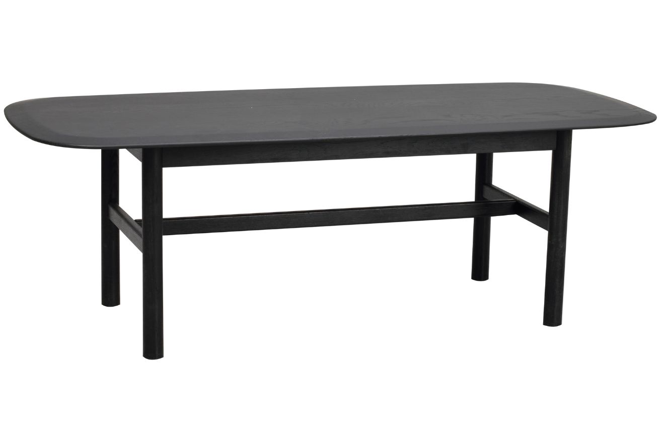 Černý dubový konferenční stolek ROWICO HAMMOND 135 x 62 cm Rowico