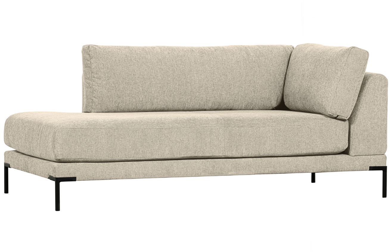 Hoorns Pískově hnědá látková lenoška Coulee 200 cm