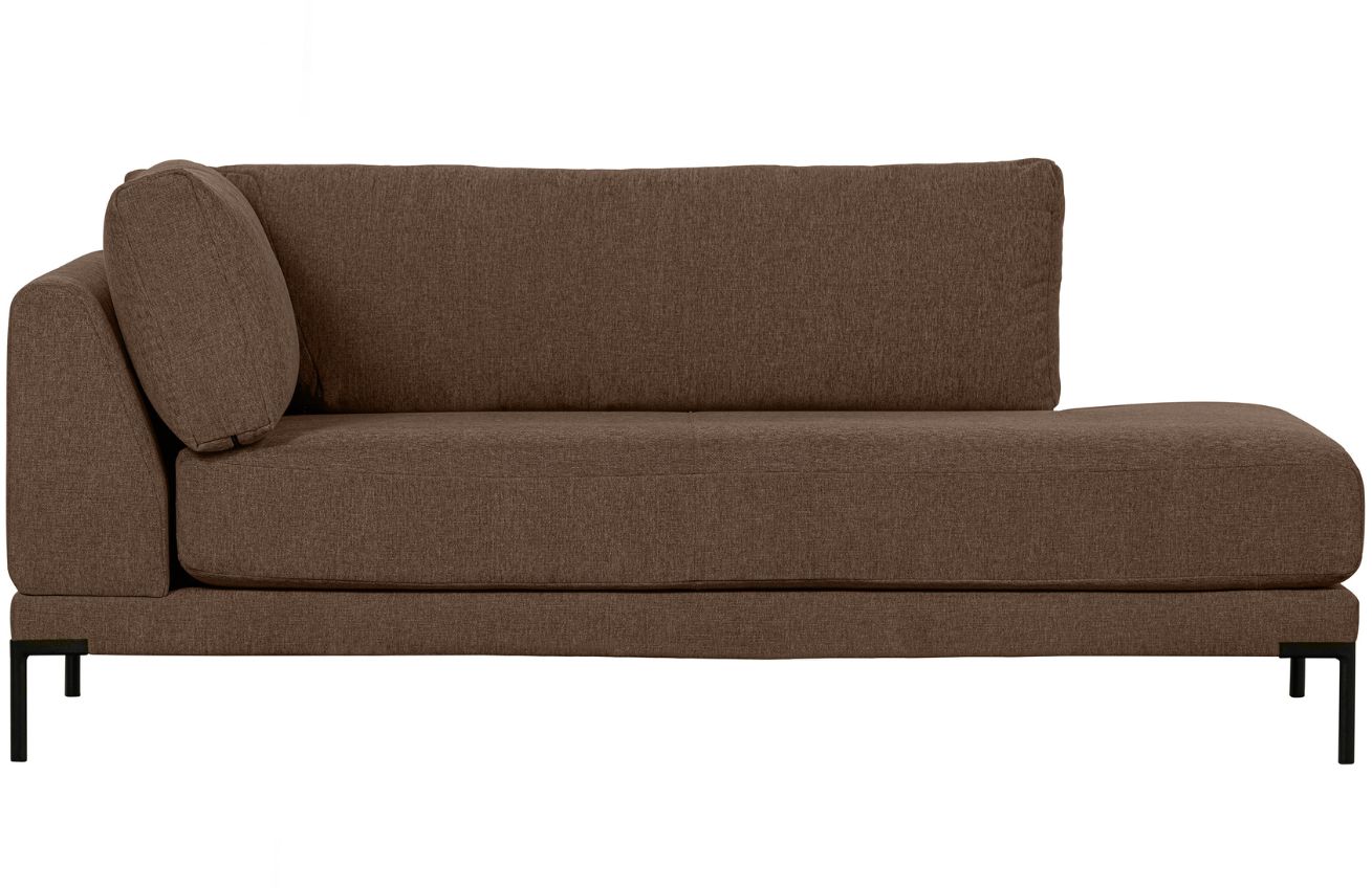 Hoorns Tmavě hnědá látková lenoška Coulee 200 cm