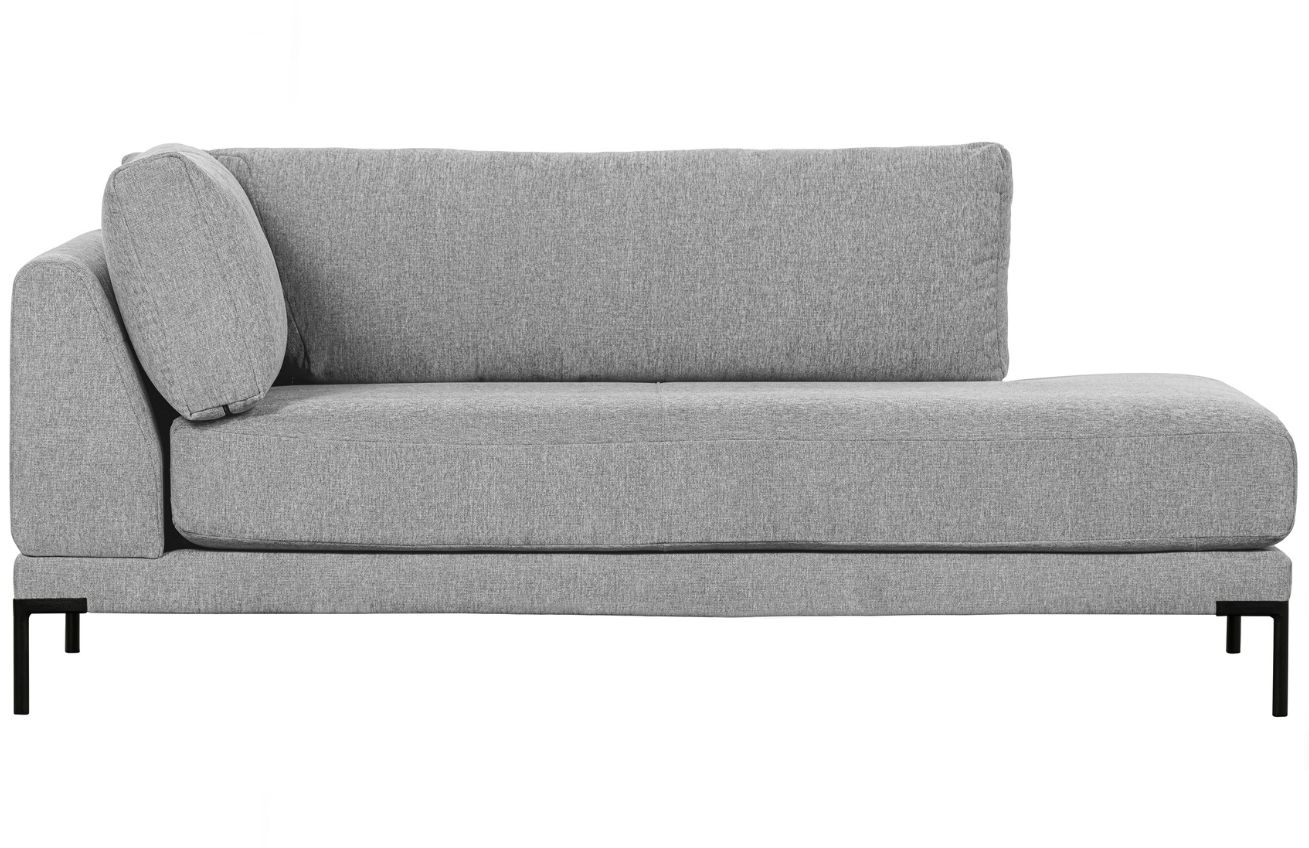 Hoorns Světle šedá látková lenoška Coulee 200 cm