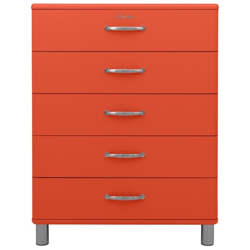 Červená lakovaná komoda Tenzo Malibu 86 x 41 cm III. Tenzo