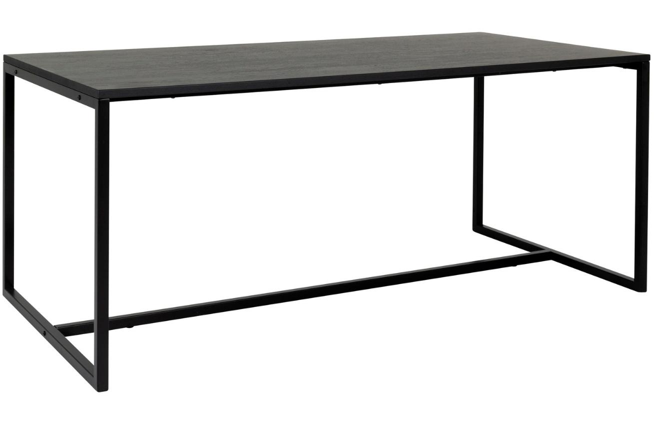 Matně černý dřevěný jídelní stůl Tenzo Lipp 180 x 90 cm Tenzo