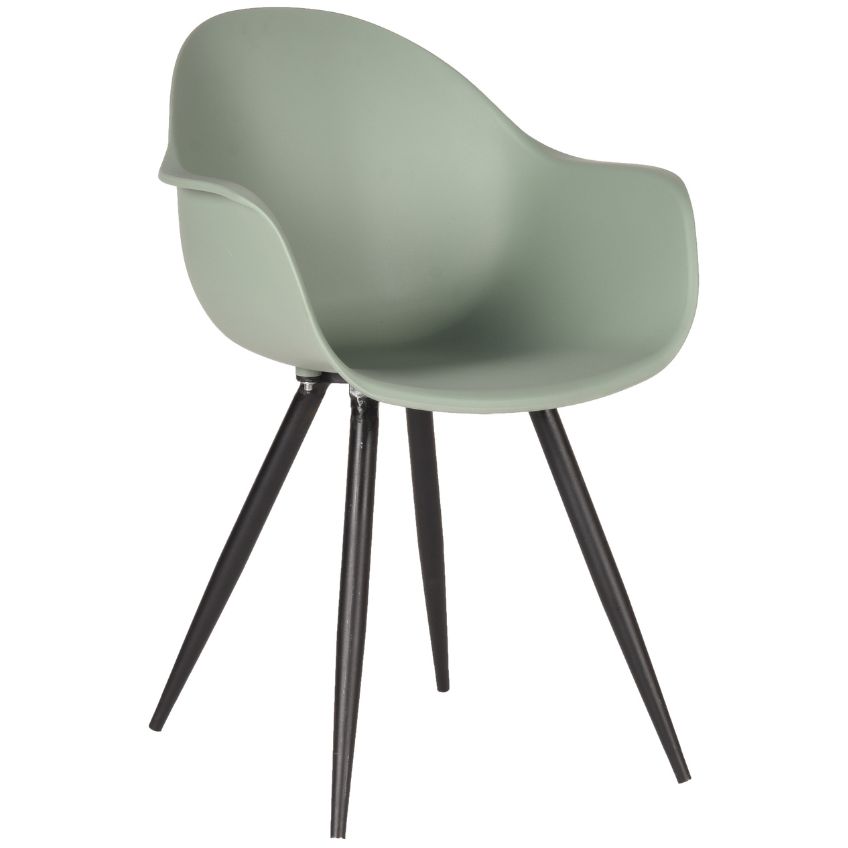 Zelená plastová jídelní židle LABEL51 Luca Label51