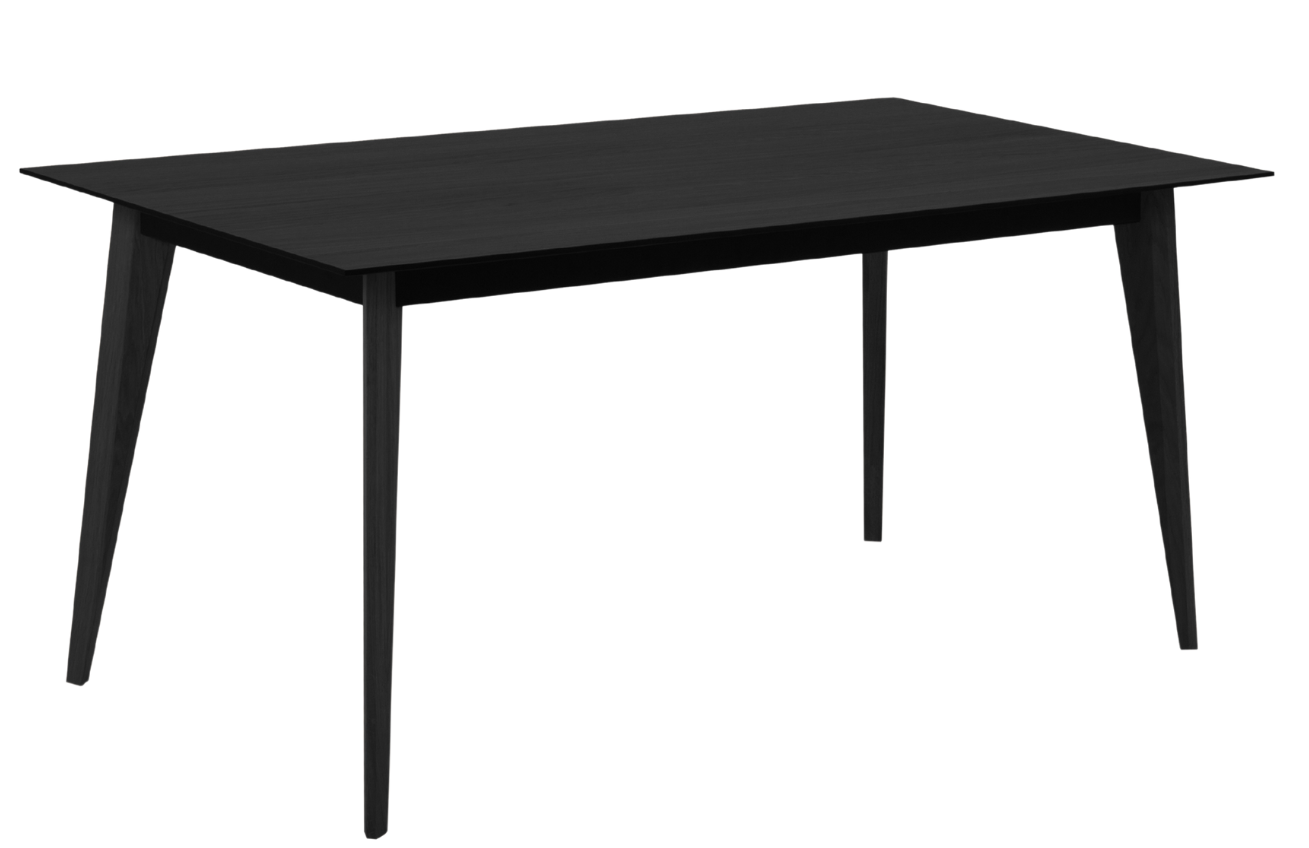 Černý dubový rozkládací jídelní stůl MICADONI GRAN 140/200 x 90 cm Micadoni