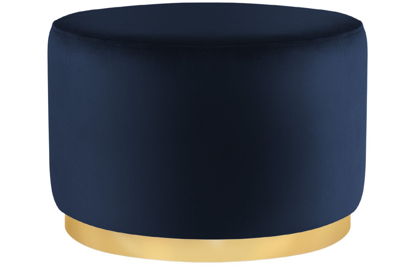 Královsky modrý sametový puf MICADONI Goct 62 cm Micadoni