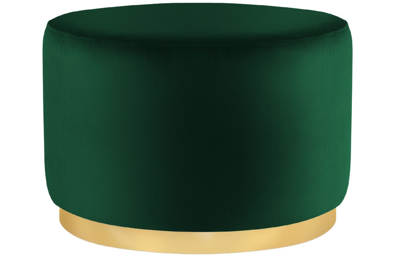 Zelený sametový puf MICADONI Goct 62 cm Micadoni