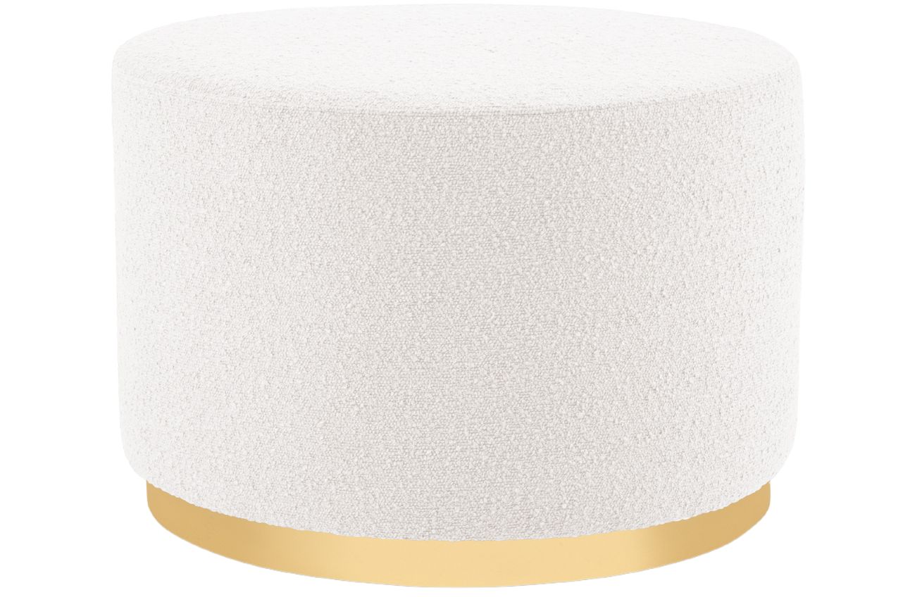 Bílý látkový puf MICADONI Goct 62 cm Micadoni
