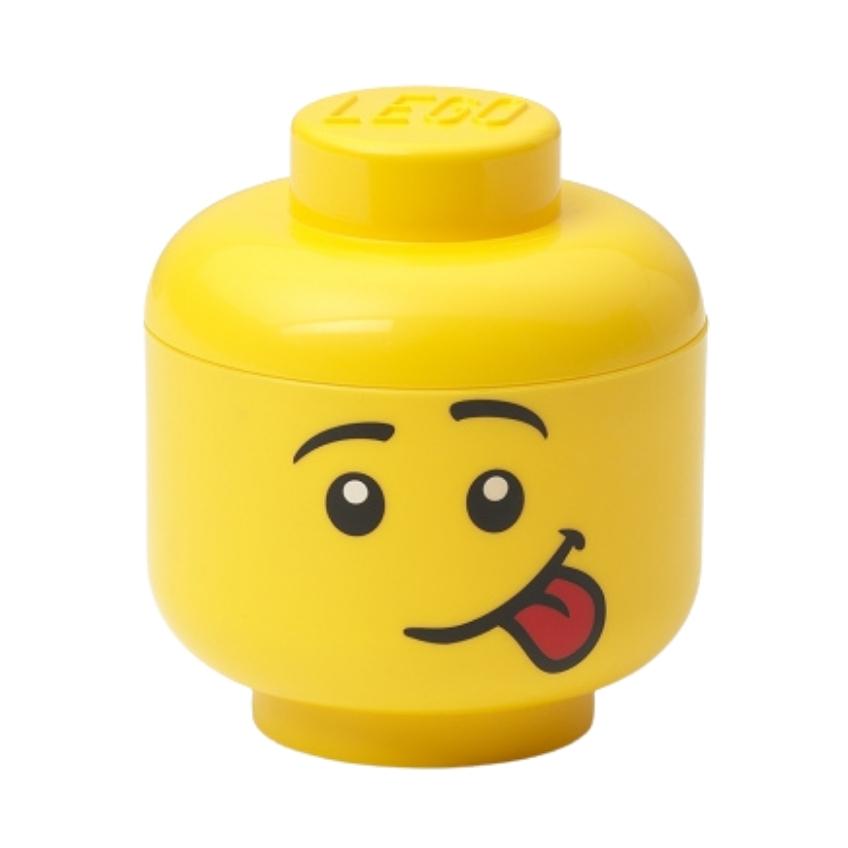 Žlutý úložný box ve tvaru hlavy LEGO® Silly mini 12 cm Lego®