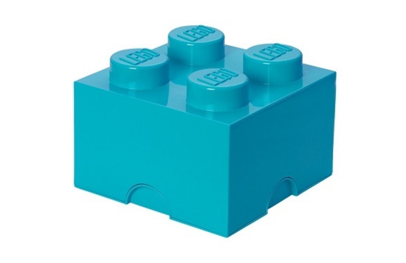 Azurově modrý úložný box LEGO® Smart 25 x 25 cm Lego®