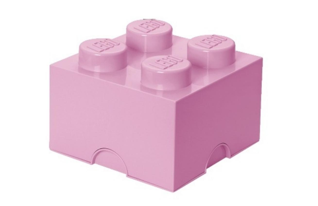 Světle růžový úložný box LEGO® Smart 25 x 25 cm Lego®