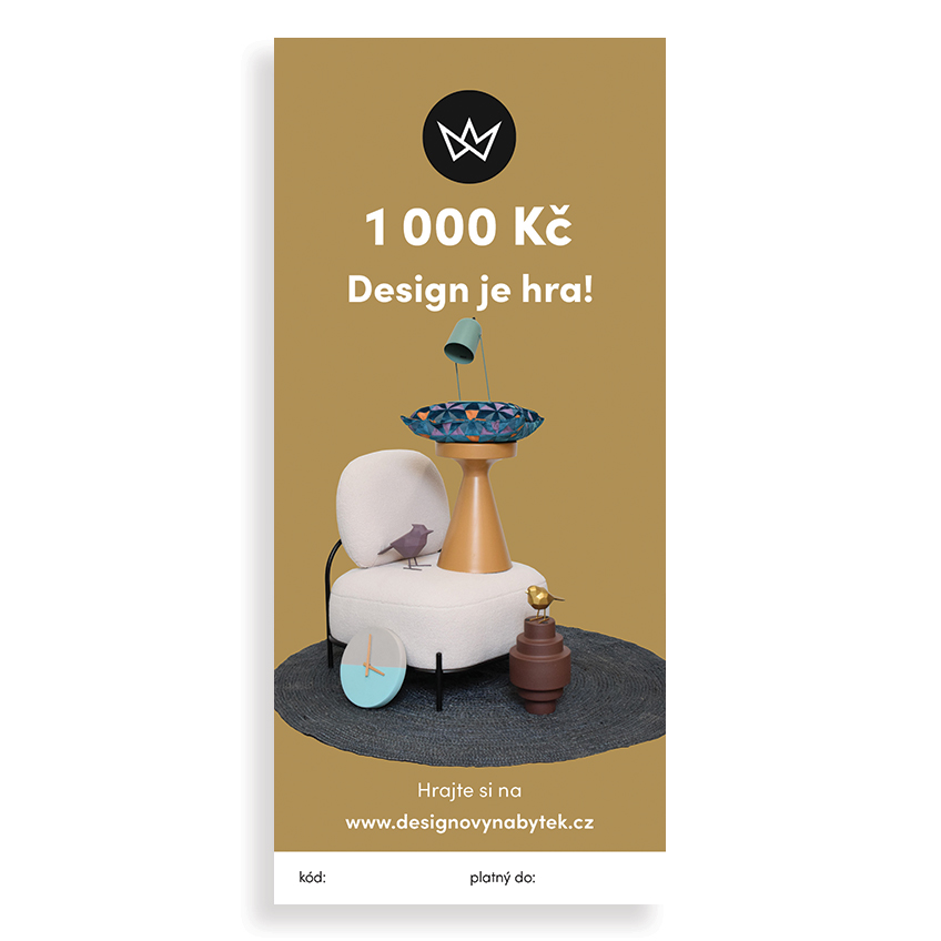 Design Project Dárkový e-poukaz v hodnotě 1000 Kč - Design je hra Design Project