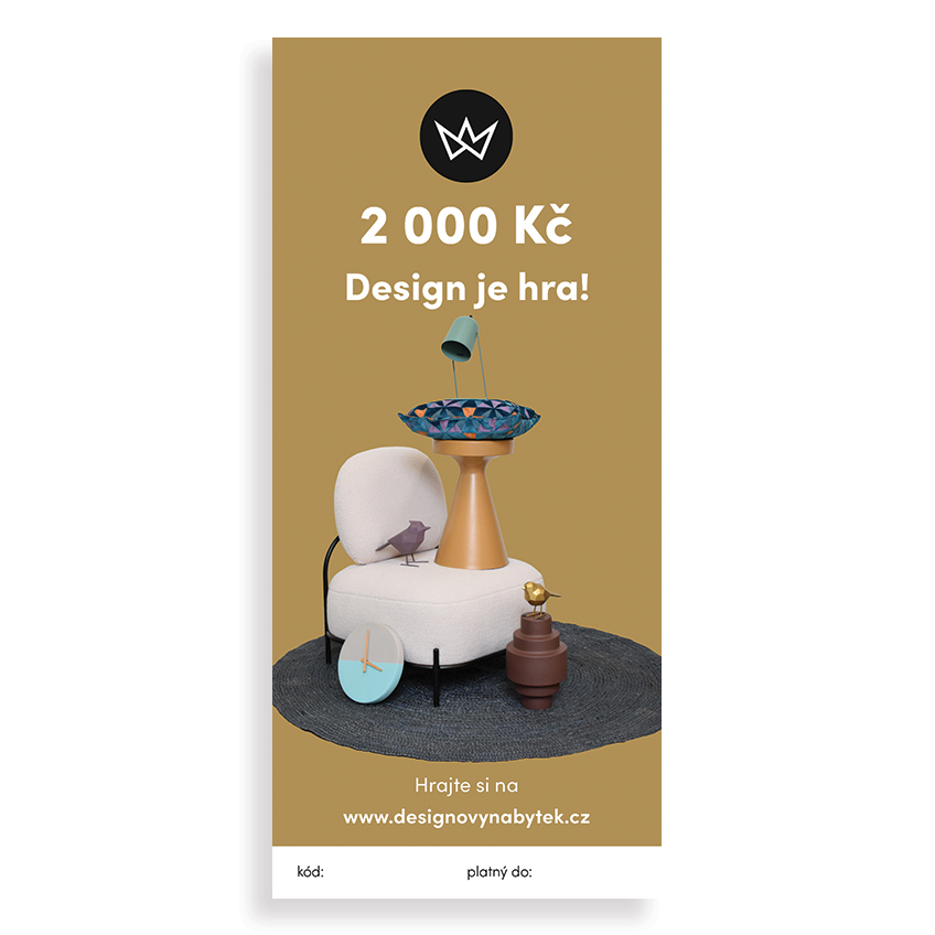 Design Project Dárkový e-poukaz v hodnotě 2000 Kč - Design je hra Design Project