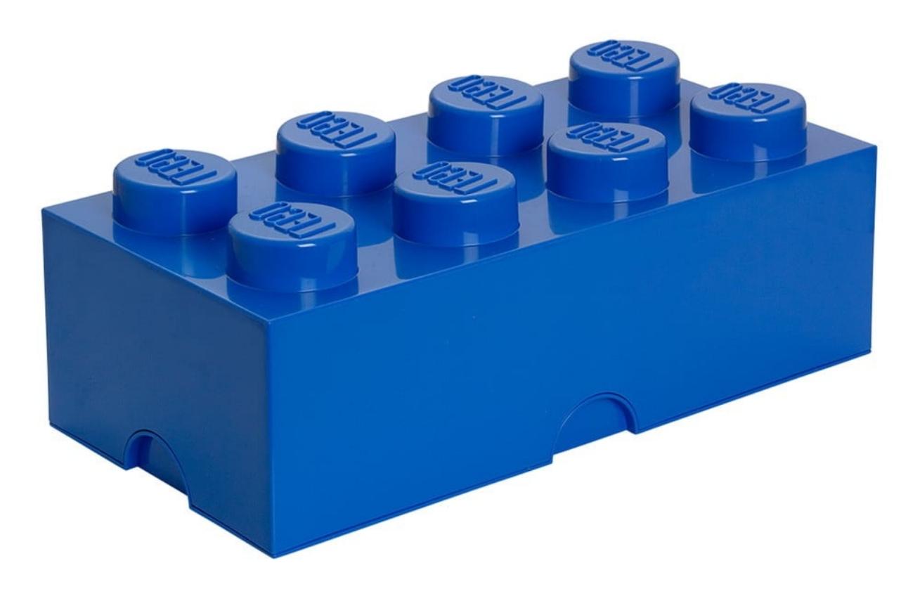 Tmavě modrý úložný box LEGO® Smart 25 x 50 cm Lego®