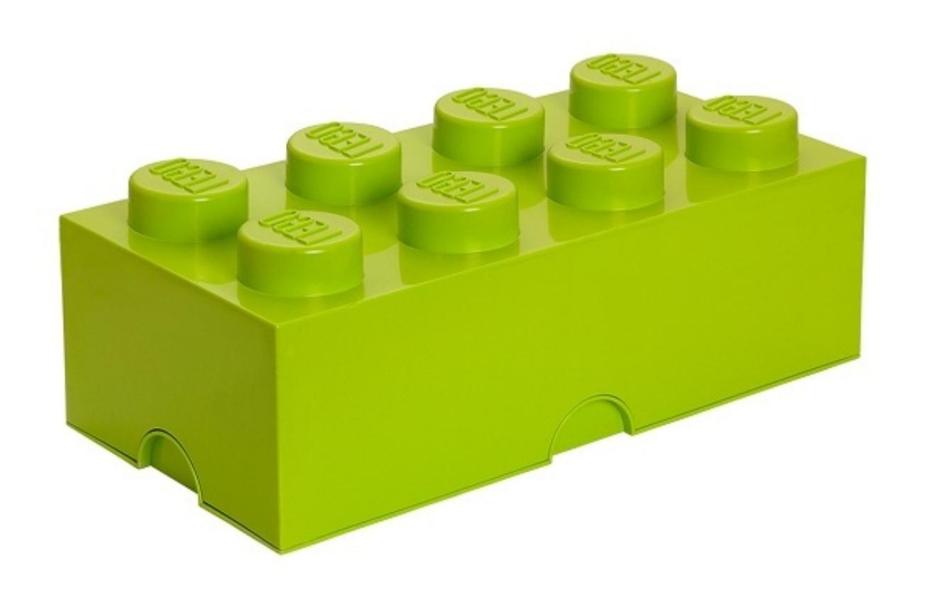 Světle zelený úložný box LEGO® Smart 25 x 50 cm Lego®