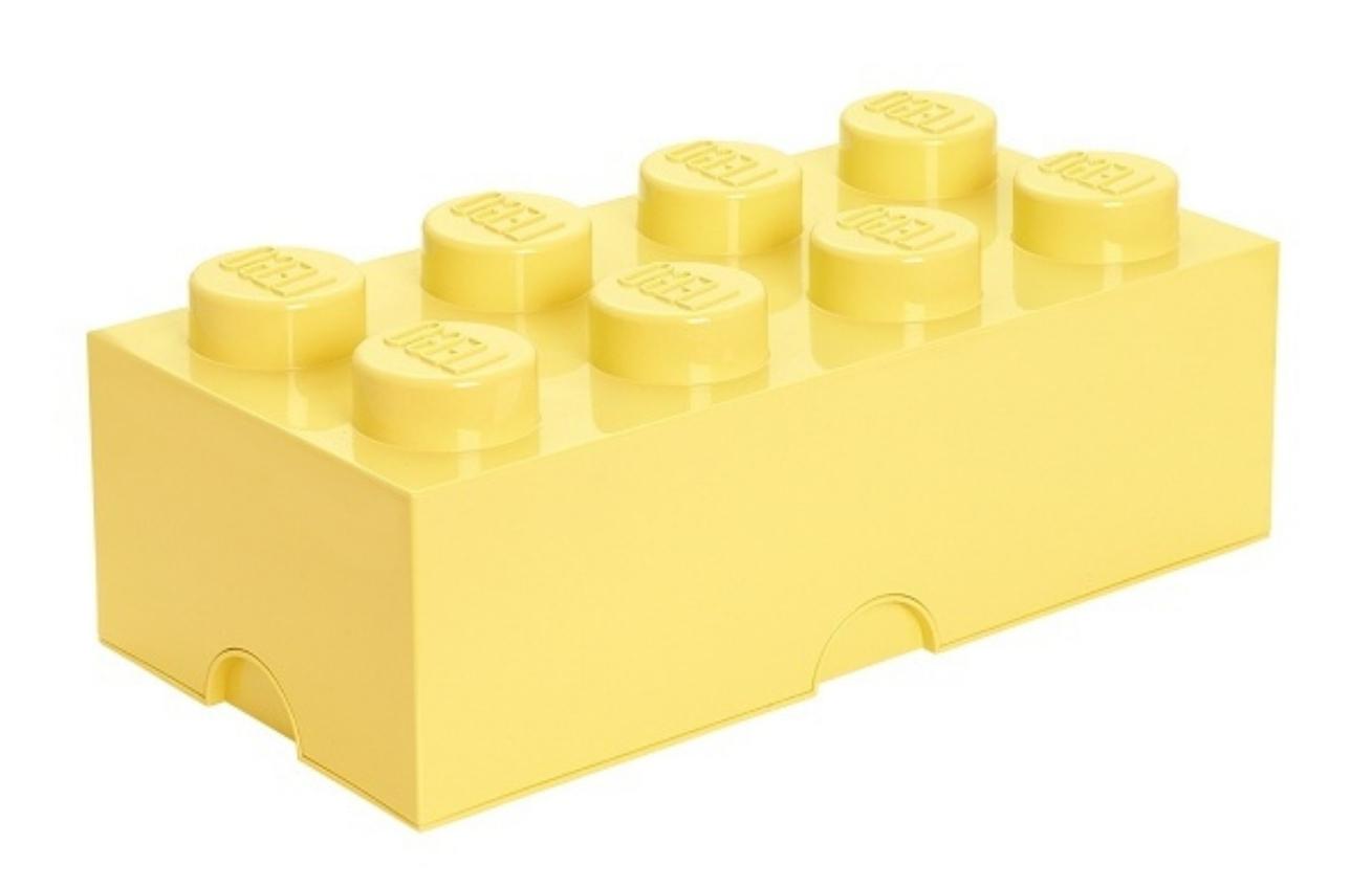 Světle žlutý úložný box LEGO® Smart 25 x 50 cm Lego®