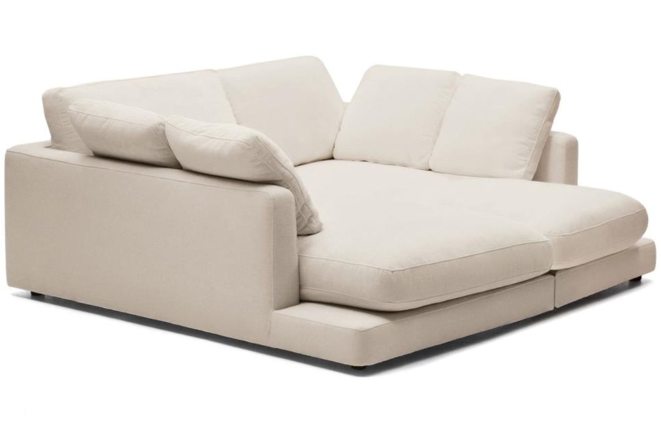 Béžová látková lenoška Kave Home Gala 210 cm Kave Home