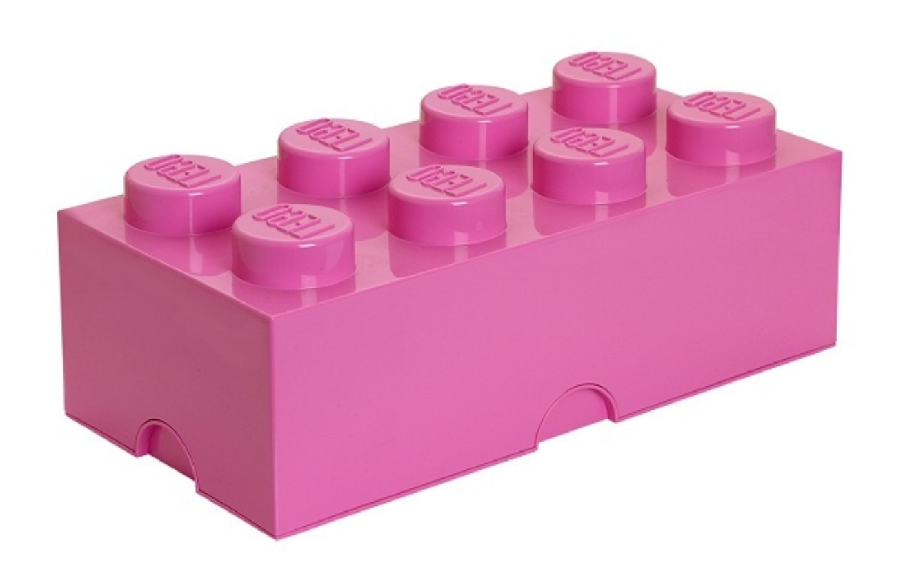 Růžový úložný box LEGO® Smart 25 x 50 cm Lego®