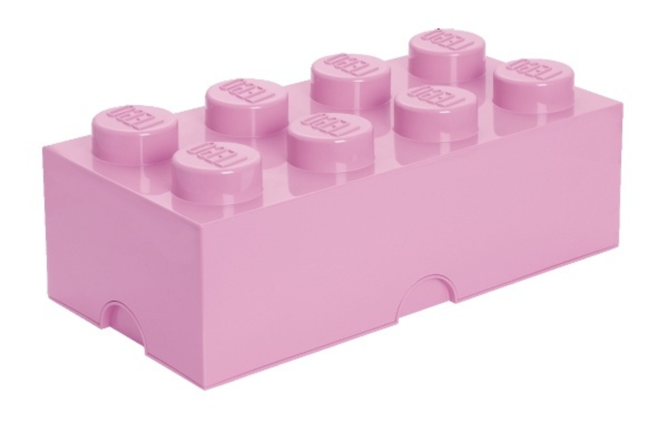 Světle růžový úložný box LEGO® Smart 25 x 50 cm Lego®