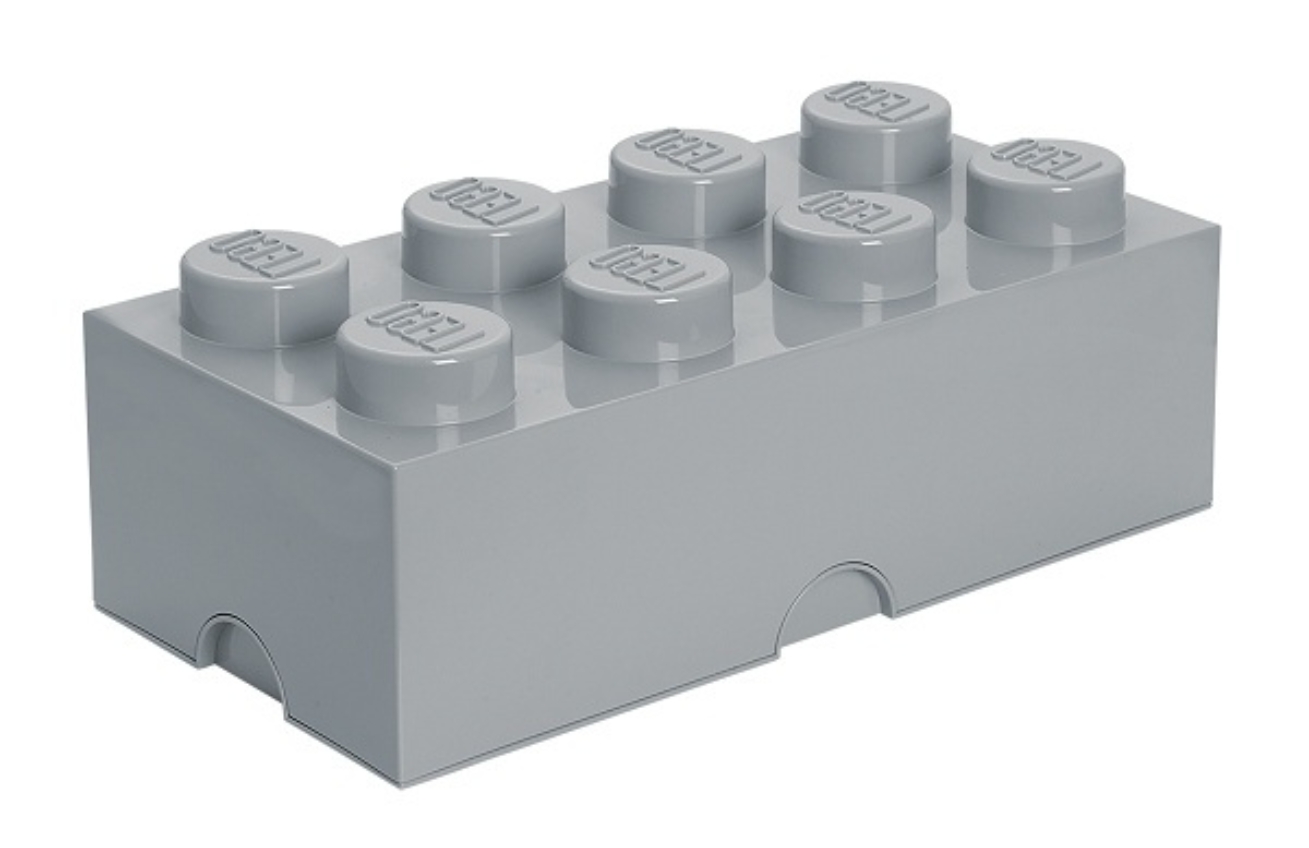 Světle šedý úložný box LEGO® Smart 25 x 50 cm Lego®