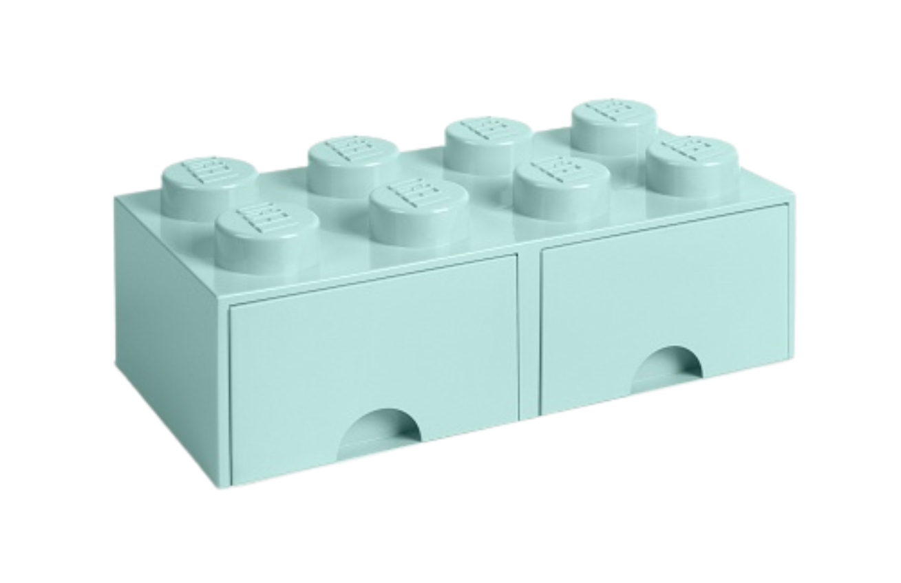 Tyrkysový úložný box LEGO® Storage 25 x 50 cm Lego®