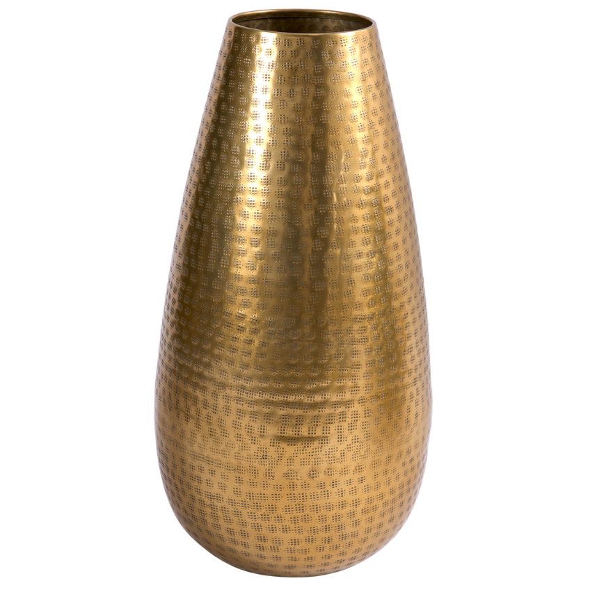 Moebel Living Zlatá hliníková váza Barrie 25 x 50 cm Moebel Living