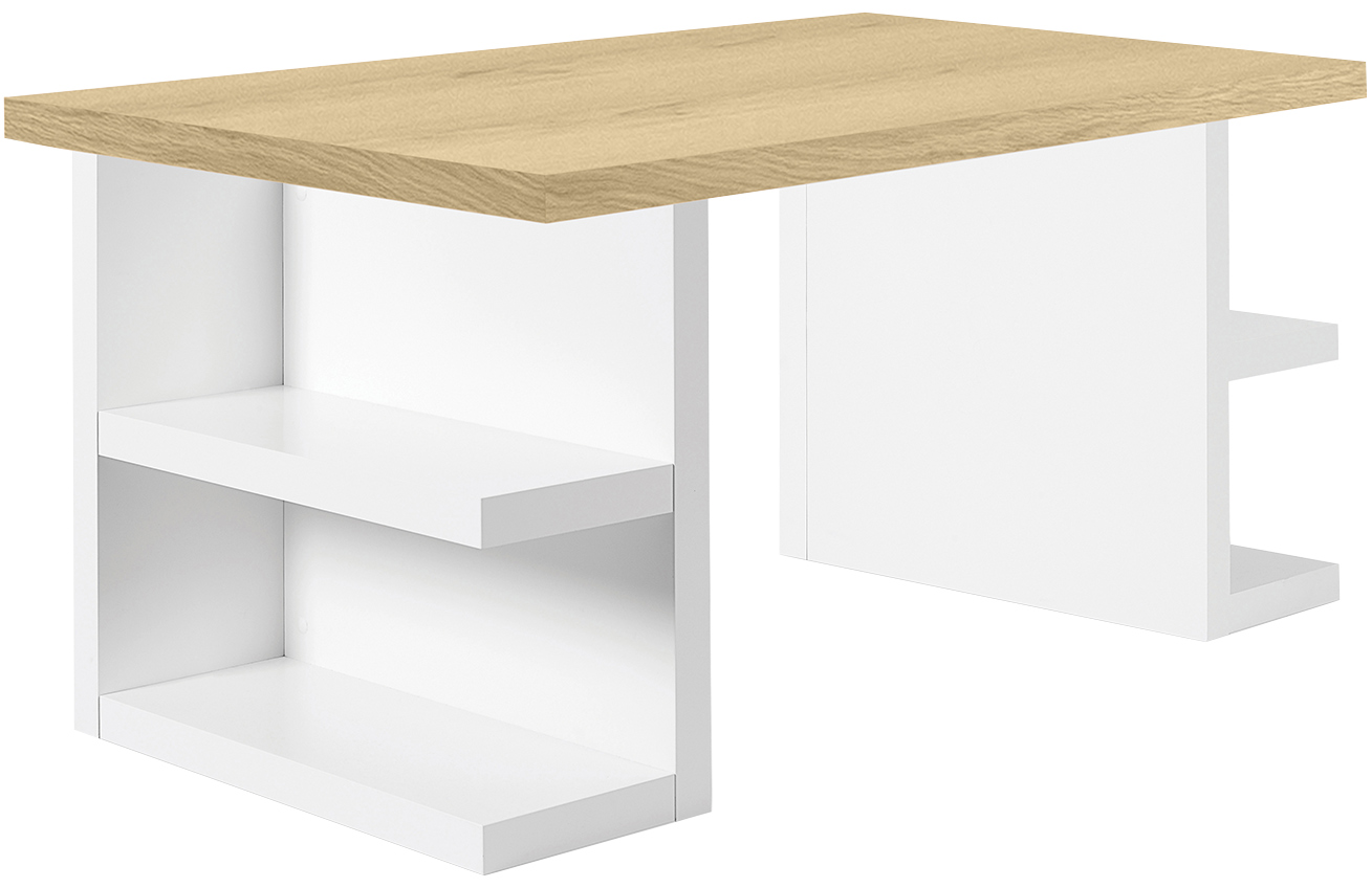 Bílý dubový pracovní stůl TEMAHOME Multi 160 x 90 cm Temahome
