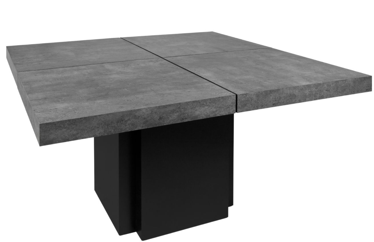 Betonově šedý jídelní stůl TEMAHOME Dusk 150 x 150 cm Temahome