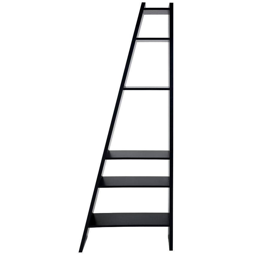 Černý regál TEMAHOME Delta 195 x 76 cm Temahome