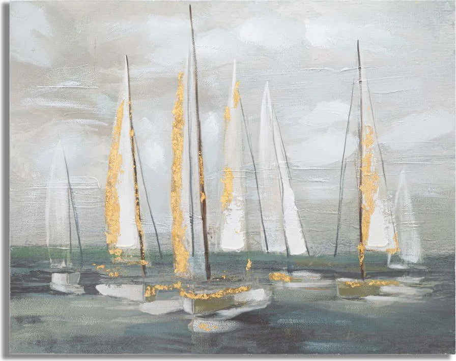 Obraz 100x80 cm Gold Boat