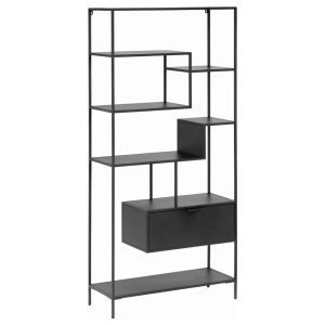 Čern&yacute; kovov&yacute; reg&aacute;l Kave Home Shantay 168 x 80 cm Kave Home