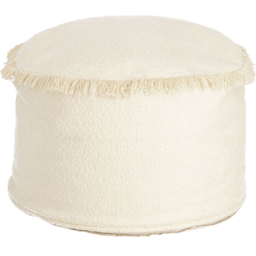 Béžový bavlněný puf Kave Home Verenice 40 cm Kave Home