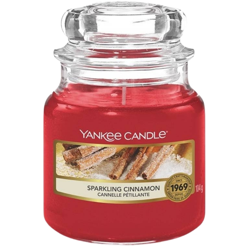 Střední vonná svíčka Yankee Candle Sparkling Cinnamon Yankee Candle