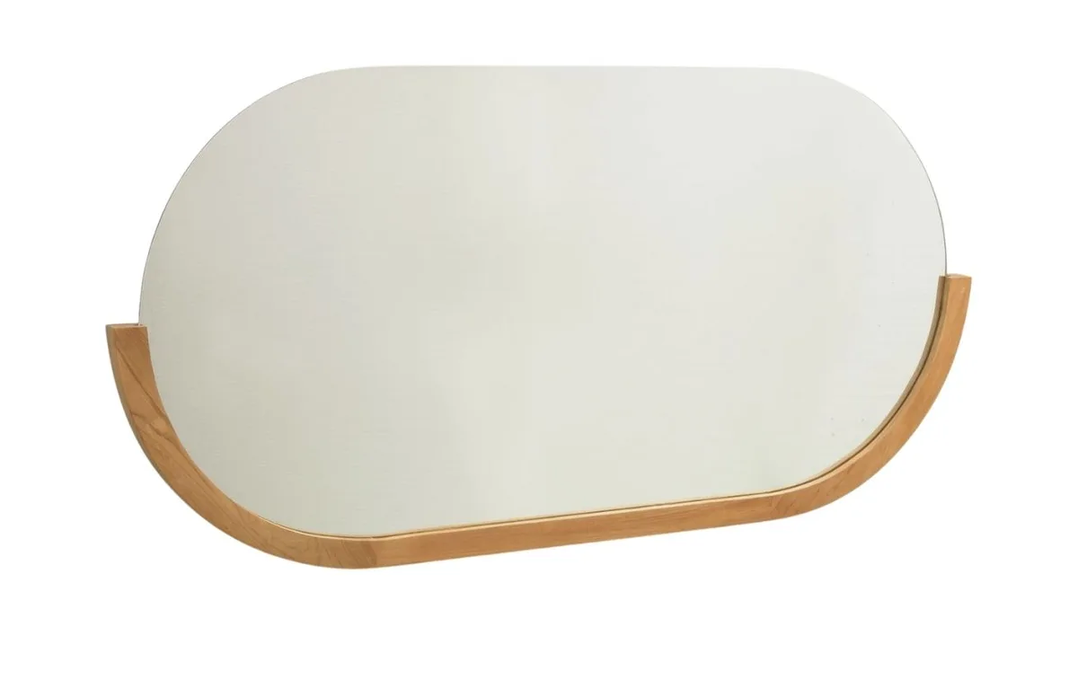 Kave Home Teakové závěsné zrcadlo Rokia 55 x 90 cm