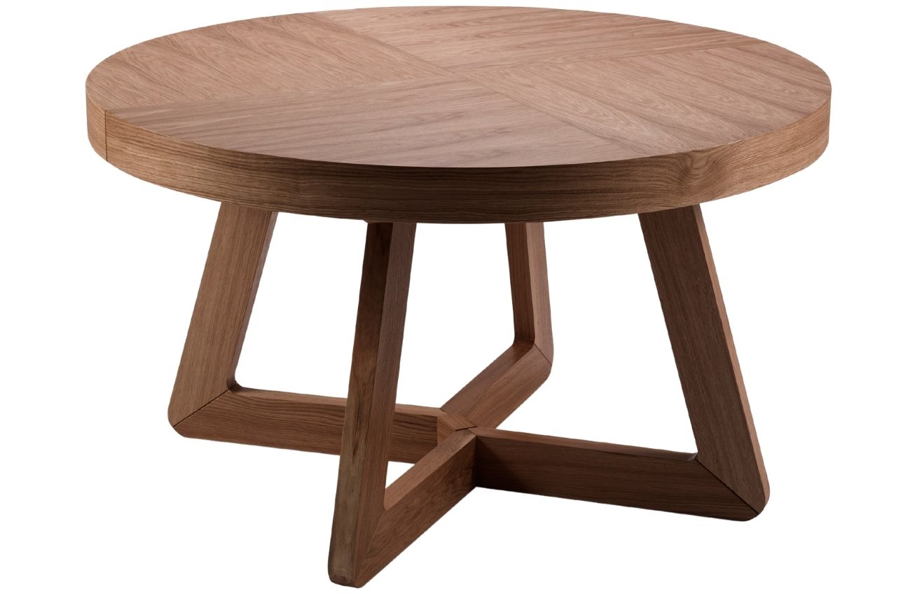 Hnědý dubový rozkládací jídelní stůl Windsor & Co Bodil 130-230 x 130 cm Windsor & Co