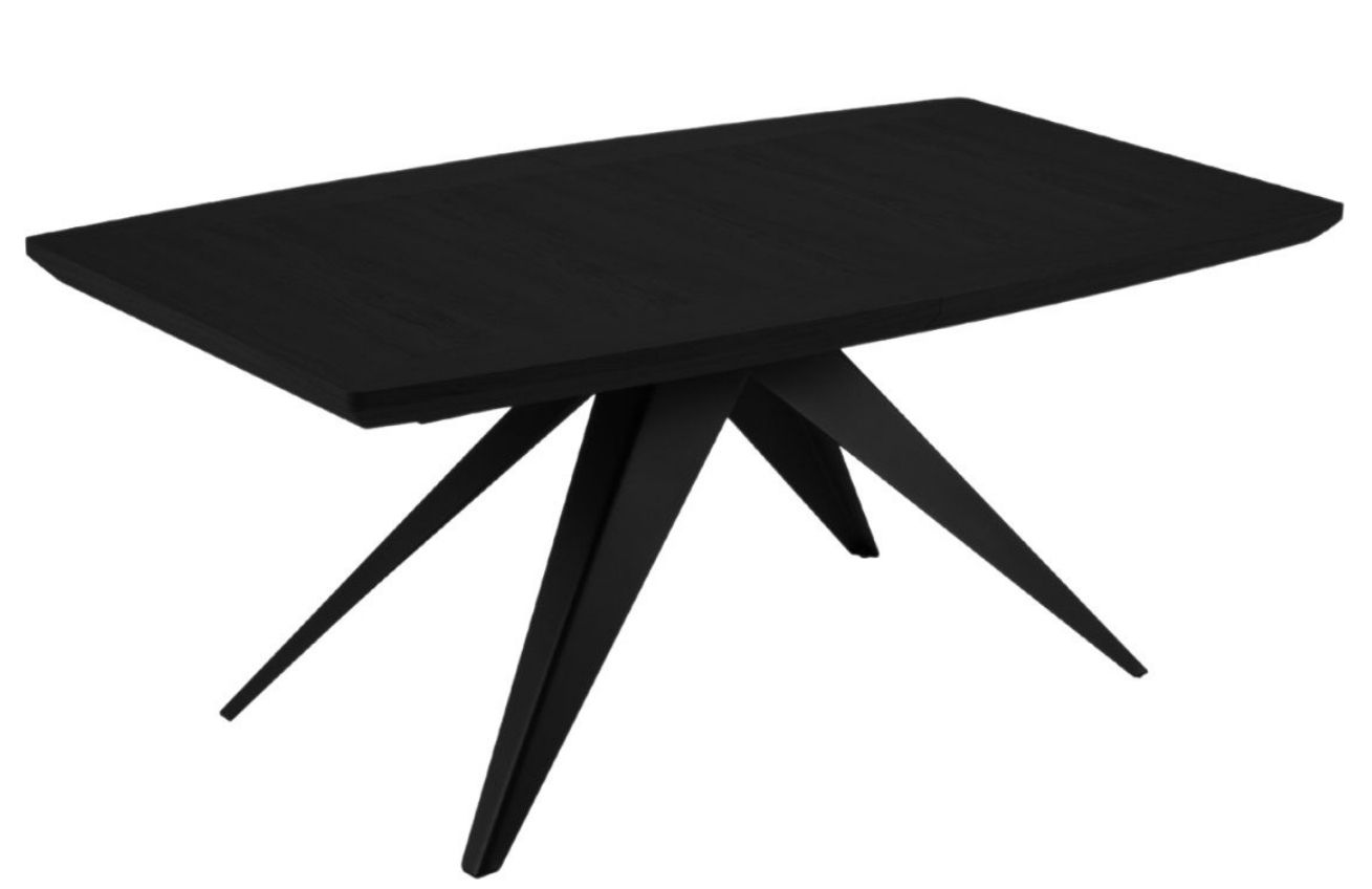 Černý dubový rozkládací jídelní stůl Windsor & Co Sky 100 x 200-300 cm Windsor & Co
