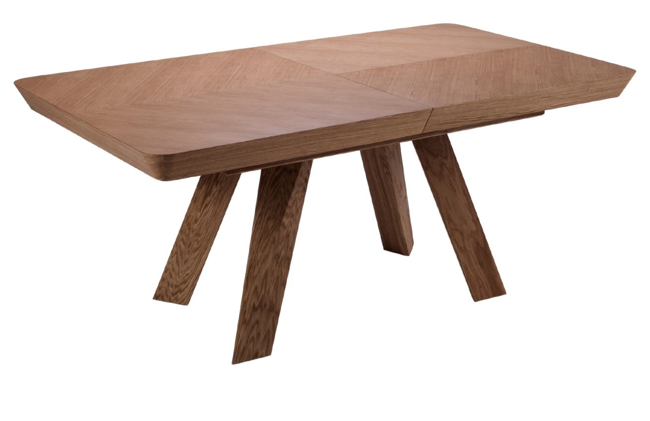 Hnědý dubový rozkládací jídelní stůl Windsor & Co Njal 100 x 180-380 cm Windsor & Co
