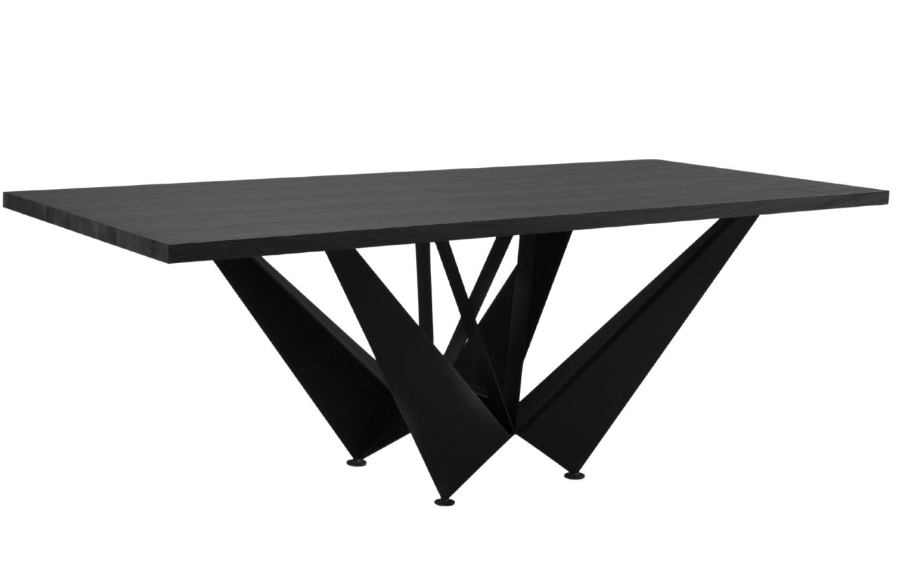 Černý dubový jídelní stůl Windsor & Co Volans 180 x 100 cm Windsor & Co