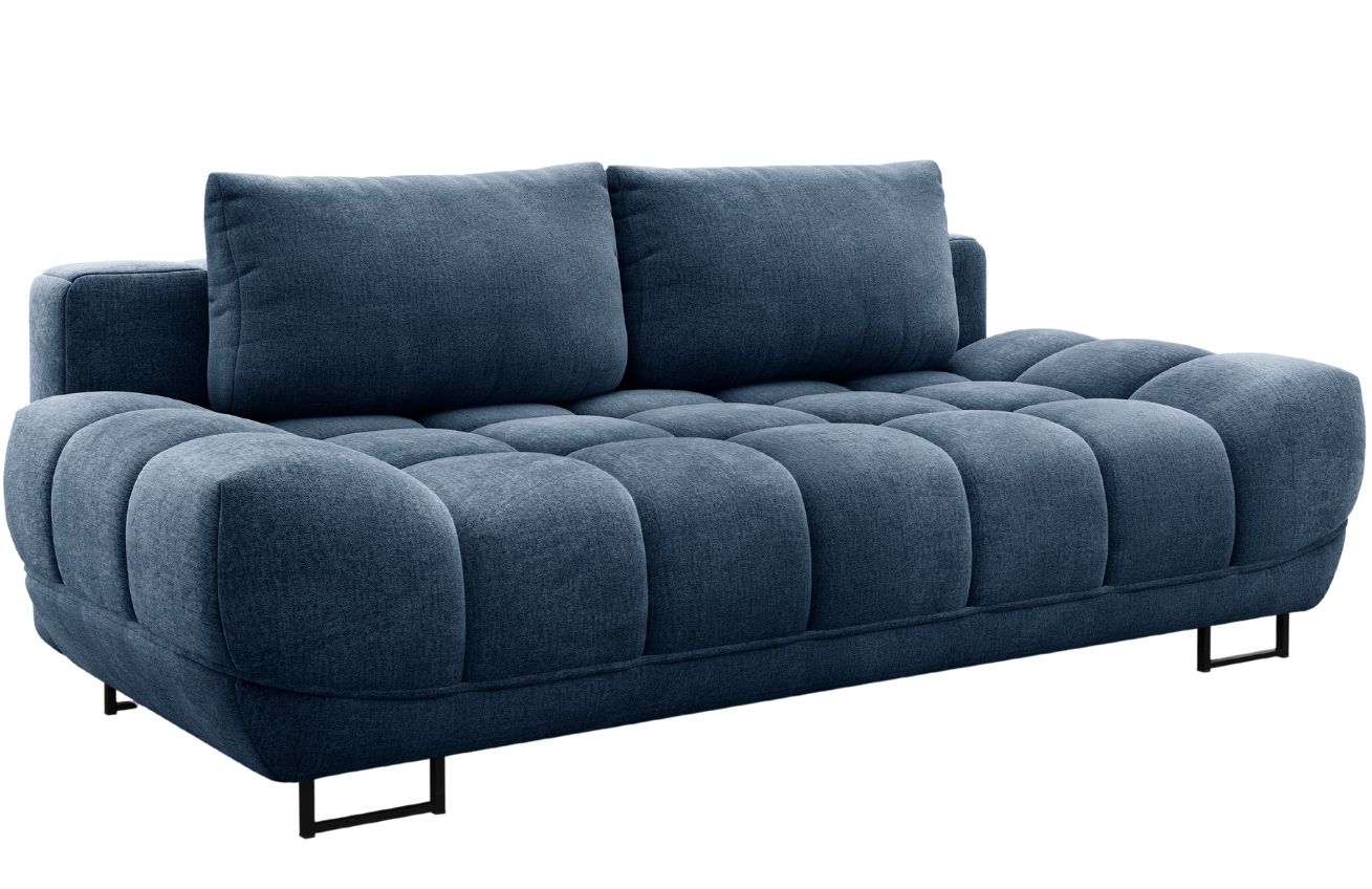 Modrá sametová třímístná rozkládací pohovka Windsor & Co Cirrus 215 cm Windsor & Co