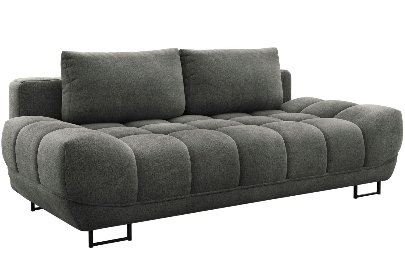 Tmavě šedá sametová třímístná rozkládací pohovka Windsor & Co Cirrus 215 cm Windsor & Co