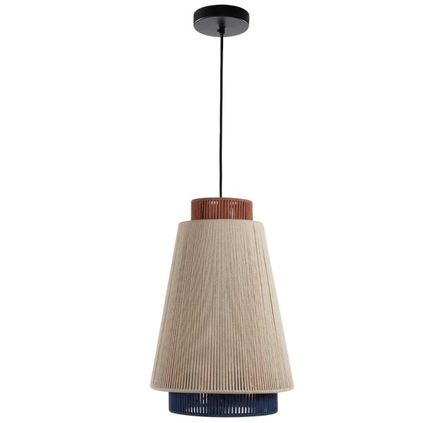 Béžové jutové závěsné světlo Kave Home Yuvia 30 cm Kave Home