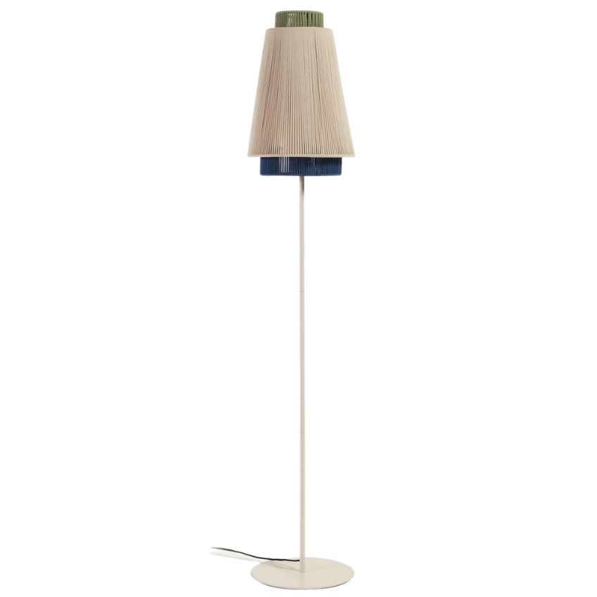 Béžová jutová stojací lampa Kave Home Yuvia 163 cm Kave Home